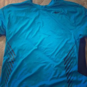 Blue nike DRI-FIT SHIRT